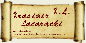 Krasimir Laćarački vizit kartica